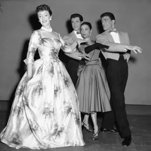 Joyce Grenfell seen here in rehearsal for a revue at the Fortune Theatre. 1st June 1954 Joyce Grenfell seen here in rehearsal for a revue at the Fortune Theatre. 1st June 1954