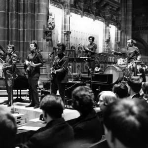 The Joystrings, a beat group formed in the Salvation Army The Joystrings, a beat group formed in the Salvation Army
