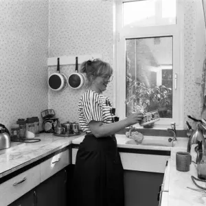 Judith Green in her Kitchen Print, 20th May 1988