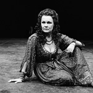 Judy Dench in Antony and Cleopatra, National Theatre, London. 8th April 1987