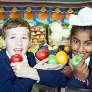 Juicy subject... Deighton High pupils Thomas Hudson and Ajit Singh sample the goods Juicy subject... Deighton High pupils Thomas Hudson and Ajit Singh sample the goods