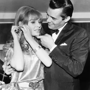 Julie Christie Actress pictured with Dirk Bogarde Actor at the Grosvenor House Hotel Julie Christie Actress pictured with Dirk Bogarde Actor at the Grosvenor House Hotel