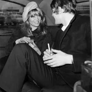 Julie Christie with boyfriend Don 1966