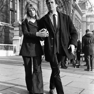 Julie Christie and Dirk Bogarde on location outside the Victoria Julie Christie and Dirk Bogarde on location outside the Victoria