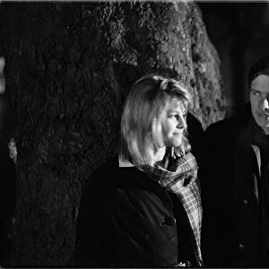 Julie Christie and Tomy Courtenay during the filming of their latest production Billy