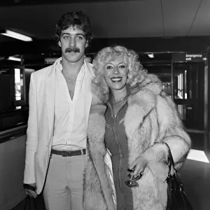 Julie Goodyear - Bet Lynch from Coronation Street - leaving from Heathrow for Los Angeles