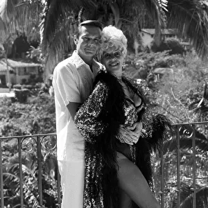 Julie Goodyear on holiday in Puerto Vallarta, Mexico with husband Richard Skrob