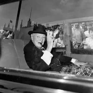 Winston Churchill's Final House of Commons Visit Print Winston Churchill's Final House of Commons Visit Print