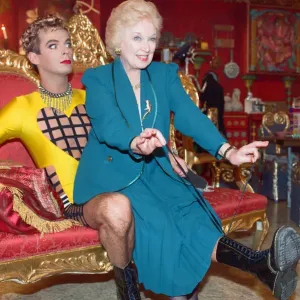 June Whitfield and Julian Clary. 15th September 1992
