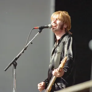 Justin Currie, lead singer of the British rock group Del Amitri Justin Currie, lead singer of the British rock group Del Amitri