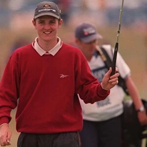 Justin Rose British Golfer at the British Open Golf Championships at Birkdale in