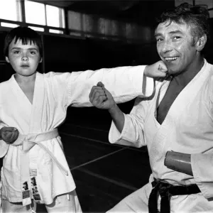 Karate Kids Mark Bennett and Owen Murray Print 20th May 1990