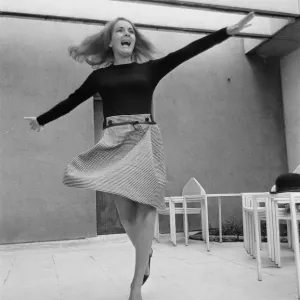 Karin Dor, German actress, in the UK to film scenes for new James Bond film Karin Dor, German actress, in the UK to film scenes for new James Bond film