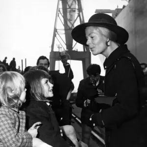 Katharine, Duchess of Kent at launching of Furness Bridge at Swan Hunter, Haverton Hill Katharine, Duchess of Kent at launching of Furness Bridge at Swan Hunter, Haverton Hill