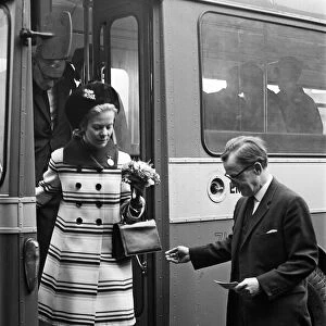 Katharine, Duchess of Kent visits the Courtaulds factory in Wolverhampton