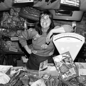 Kathleen Carter at Stockton Market Print, 5th December 1988