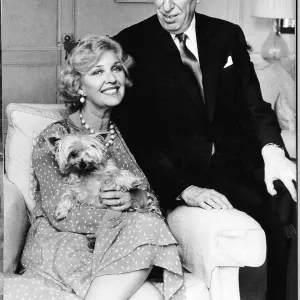 Katie Boyle Print with husband Peter Saunders Katie Boyle Print with husband Peter Saunders