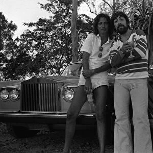 Keith Moon with Alice Cooper with rolls royce motorcars msi