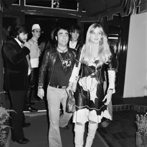 Keith Moon, drummer of the British rock group The Who, attending the the premier of Keith Moon, drummer of the British rock group The Who, attending the the premier of