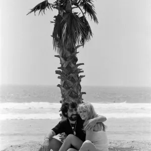 Keith Moon with Annette Lax, Malibu 1976 Print