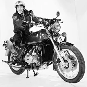 Keith Moon of the who pop group on a Honda Motorbike. January 1976 76-00053-003