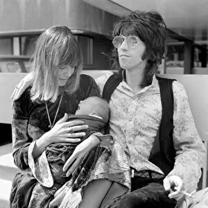 Keith Richard of the Rolling Stones at Kings College Hospital on 18 August 1969 to