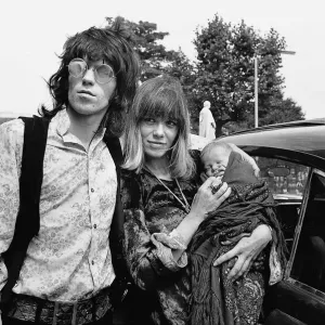 Keith Richard of the Rolling Stones at Kings College Hospital on 18th August 1969 to Keith Richard of the Rolling Stones at Kings College Hospital on 18th August 1969 to