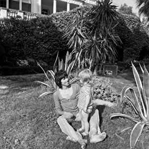Keith Richard with his son Marlon at his home, the rented Villa Nellcote