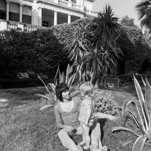 Keith Richard with his son Marlon at his home, the rented Villa Nellcote Keith Richard with his son Marlon at his home, the rented Villa Nellcote