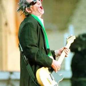 Keith Richards of The Rolling Stones, performing at Murrayfield Stadium Keith Richards of The Rolling Stones, performing at Murrayfield Stadium