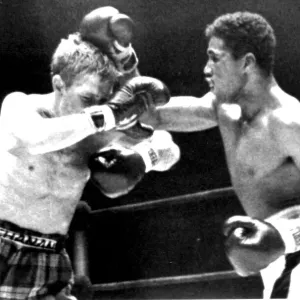 Ken Buchanan Boxer Of Edinburgh Scotland Ducks Under Right Thrown By Ismael Laguna