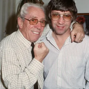 Ken Buchanan boxer with his father October 1989 Ken Buchanan boxer with his father October 1989