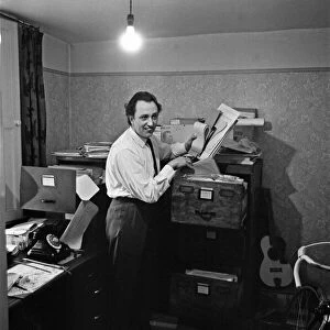Ken Dodd at home in Knotty Ash, Liverpool. 15th March 1965