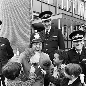 Ken Dodd at a Liverpool Police Station. 7th June 1979