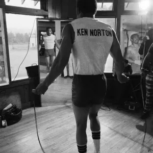 Ken Norton training at the Solar Gym ahead of his third title fight with Muhammad Ali Ken Norton training at the Solar Gym ahead of his third title fight with Muhammad Ali