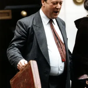 Kenneth Clarke Home Secretary Conservative politician leaving number eleven Downing Kenneth Clarke Home Secretary Conservative politician leaving number eleven Downing