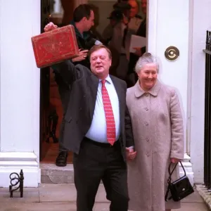 Kenneth Clarke MP and Wife Outside 11 Downing Street Print Kenneth Clarke MP and Wife Outside 11 Downing Street Print