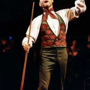 Kenny Everett DJ TV Presenter and Comedian taking the part of the Billiard Marker in Kenny Everett DJ TV Presenter and Comedian taking the part of the Billiard Marker in