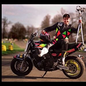Kevin Carmichael during stunt Championships March 1998 Motorcycle circa 1998