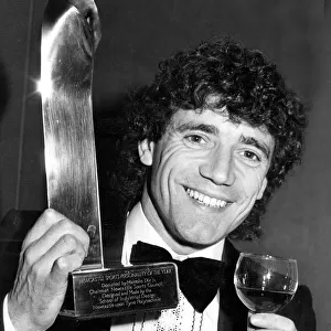Kevin Keegan with the Sports Personality of the Year trophy. Circa 1983