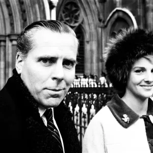 Kevin McClory, film producer, accompanied by wife and heiress Bobo Sigrist, High Court Kevin McClory, film producer, accompanied by wife and heiress Bobo Sigrist, High Court