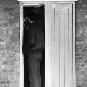 Kevin Moseley and friend entering West Ham Football Club at the season ticket holder Kevin Moseley and friend entering West Ham Football Club at the season ticket holder
