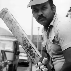 Khwaja Akhtar Hussain, batsman for Boro Electronics. 18th July 1987 Khwaja Akhtar Hussain, batsman for Boro Electronics. 18th July 1987