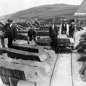 Killaloe Slate Quarry at Portroe, Nenagh, Ireland. 27th June 1929