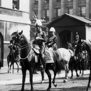 King George, Kaiser Willhelm II of Germany and The Duke of Connaught at the funeral of King George, Kaiser Willhelm II of Germany and The Duke of Connaught at the funeral of