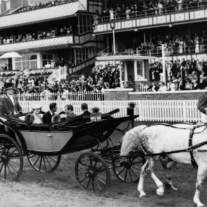 King George VI and Queen Elizabeth Ascot June 1937 The King