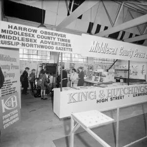 King and Hutchings exhibition stand promoting the Middlesex County Press Group Circa 1960 King and Hutchings exhibition stand promoting the Middlesex County Press Group Circa 1960