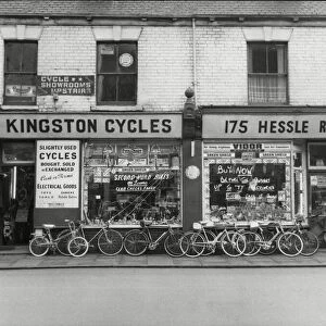 Kingston Cycle shop at 175 Hessle Road Hull 15th March 1968 Various