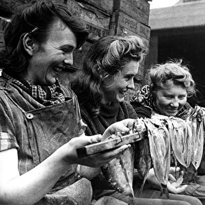 The kipper girls of Yarmouth, English, Irish and Scottish