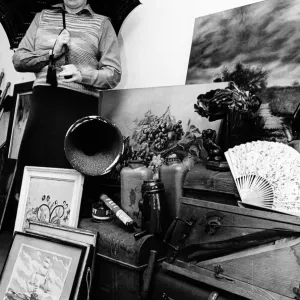 Kirkleatham Old Hall Museum Staff with Victorian Treasures Print 1987